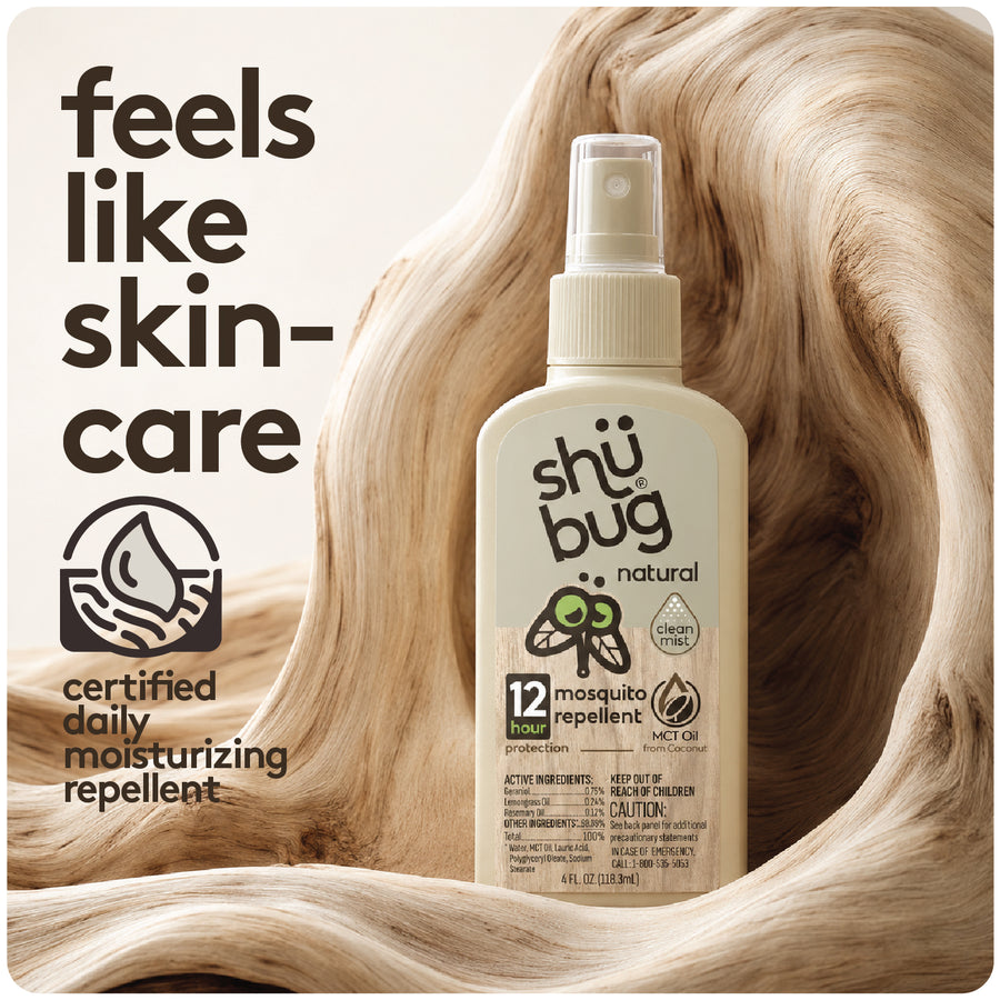 Shubug Natural Clean Mist, Pump, 4 oz., DEET FREE Insect Repellent
