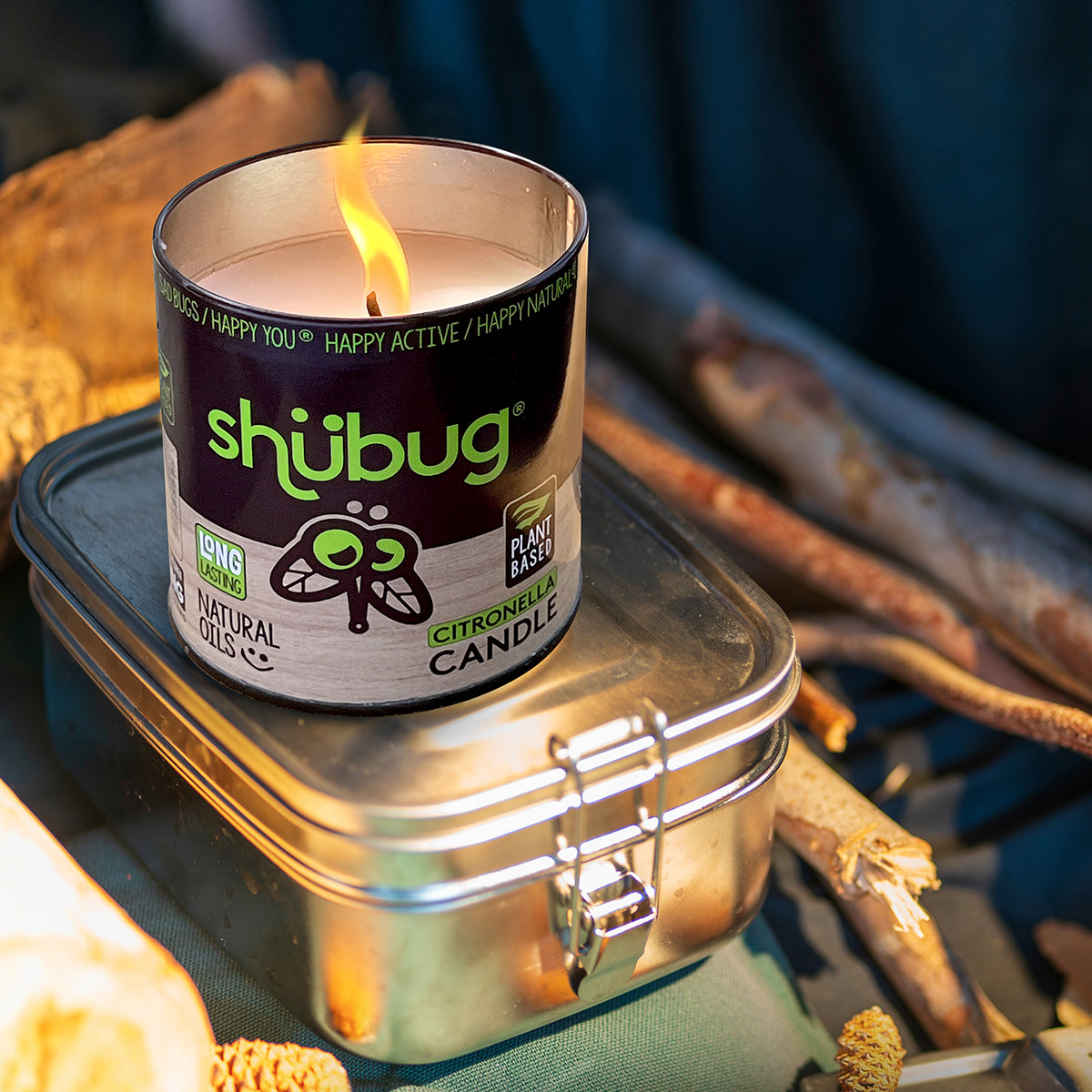 Shubug Candle, Tin, 10 oz - 2 Pack