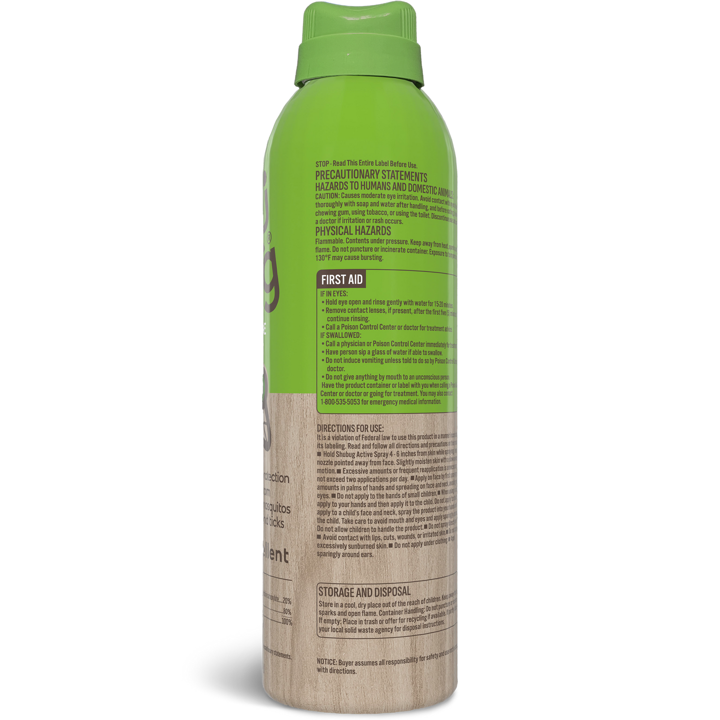 Shubug Active, 360 Spray, 6 oz., Insect Repellent