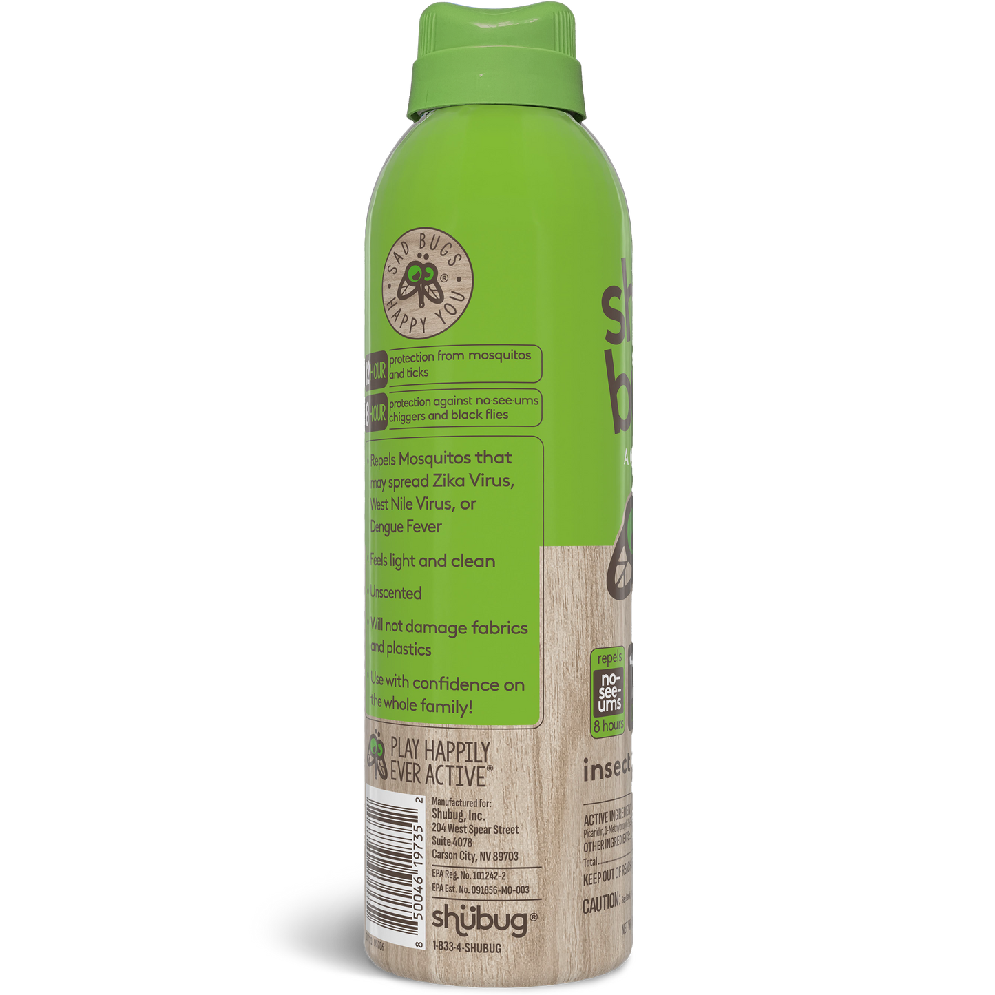 Shubug Active, 360 Spray, 6 oz., Insect Repellent