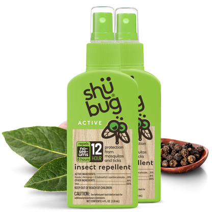 Shubug Active, Pump, 4 oz., Insect Repellent - 2 Pack