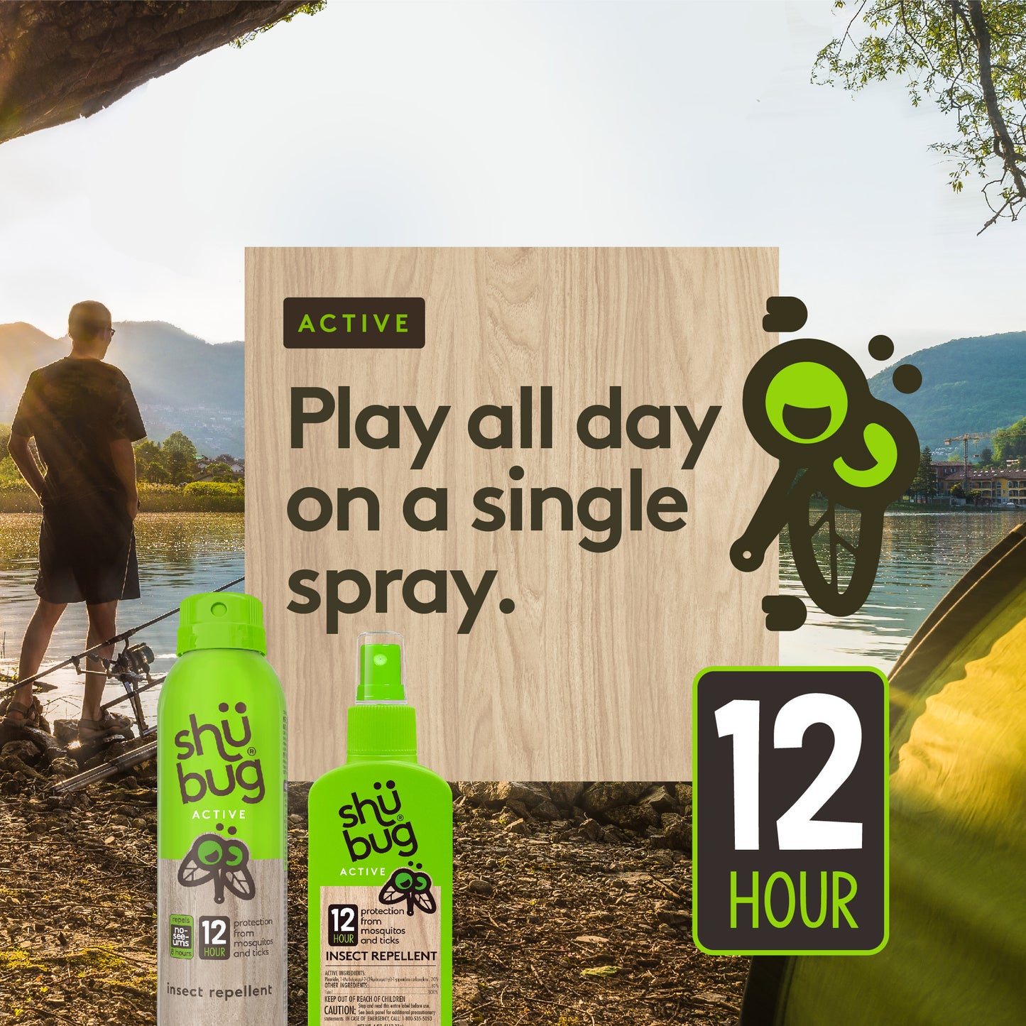 Shubug Active, 360 Spray, 6 oz., Insect Repellent - 2 Pack