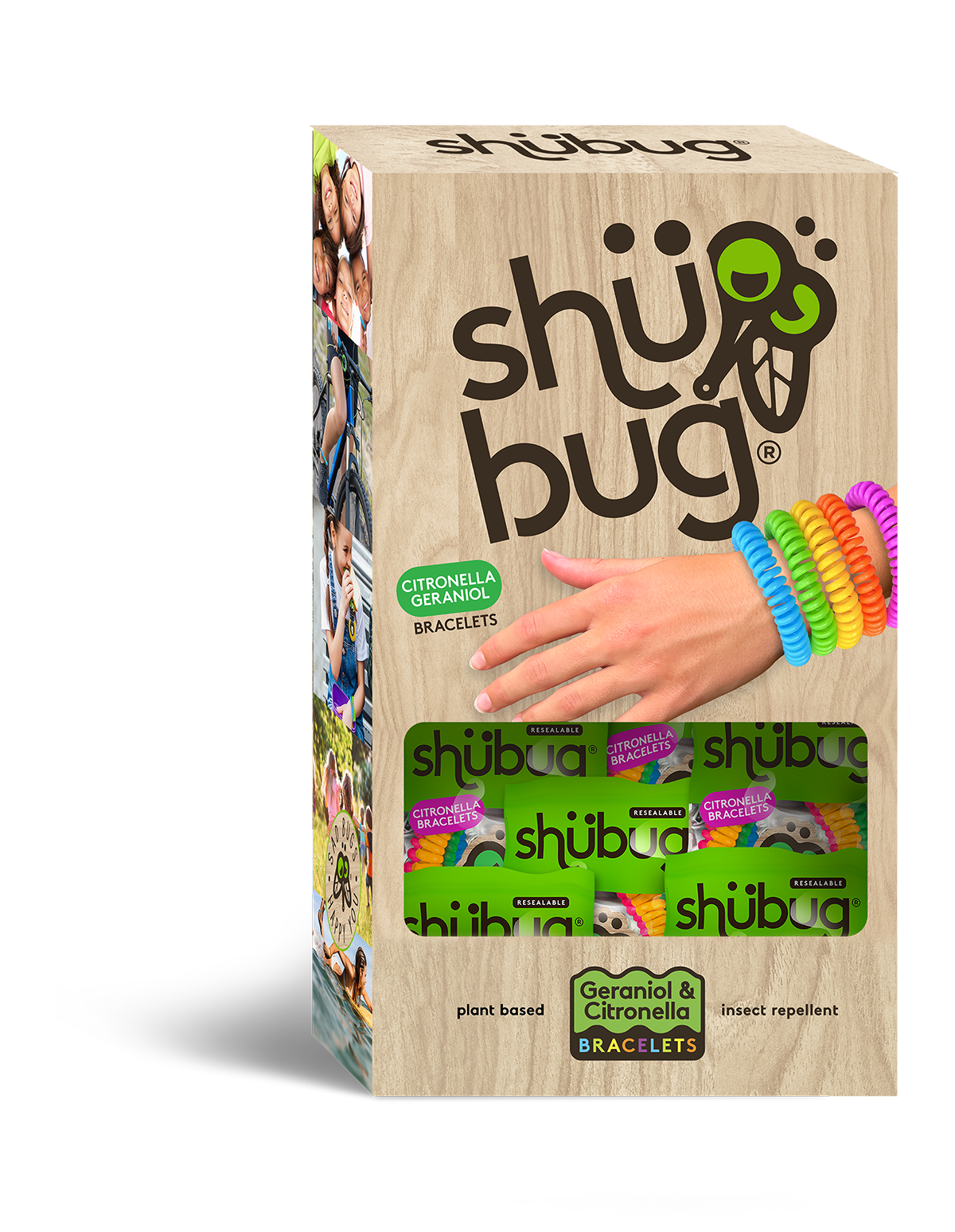 Shubug Active 5 ct. Coil Bracelets 100 Unit Cardboard Display
