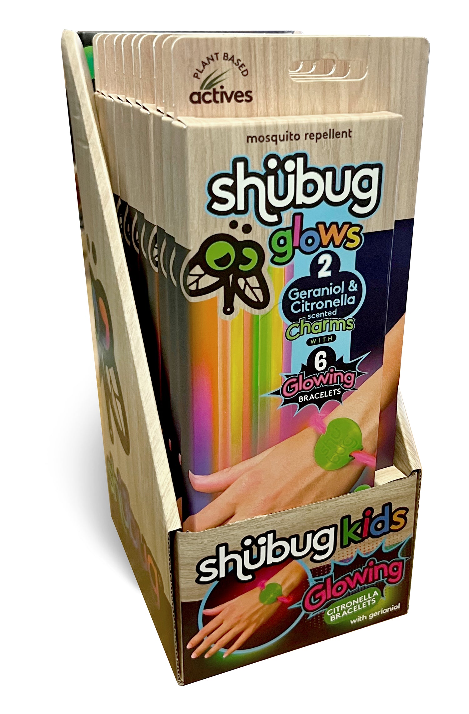 Shubug Glow Bracelet 10 Unit Cardboard Display
