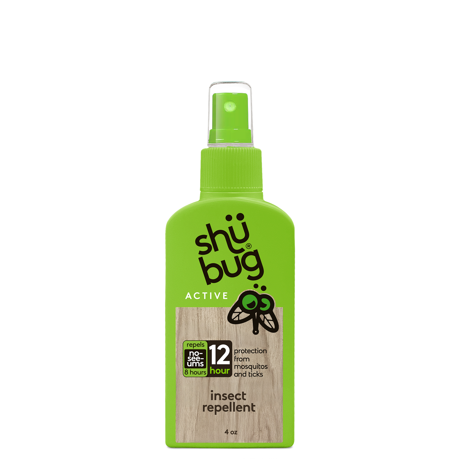 Shubug Active, Pump, 4 oz., Insect Repellent