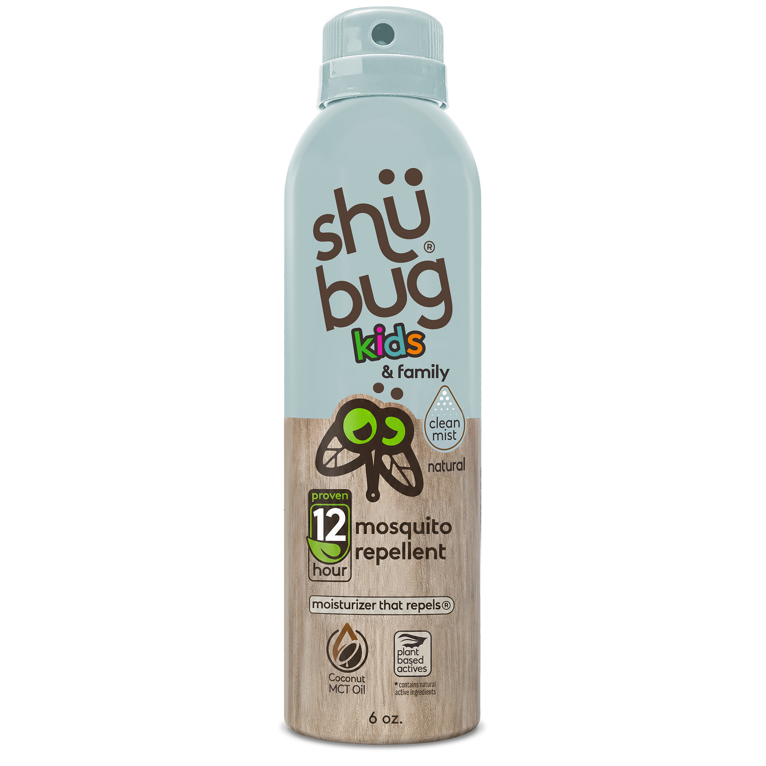 Shubug Kids and Family, Clean Mist, 360 Spray, 6 oz., Insect Repellent