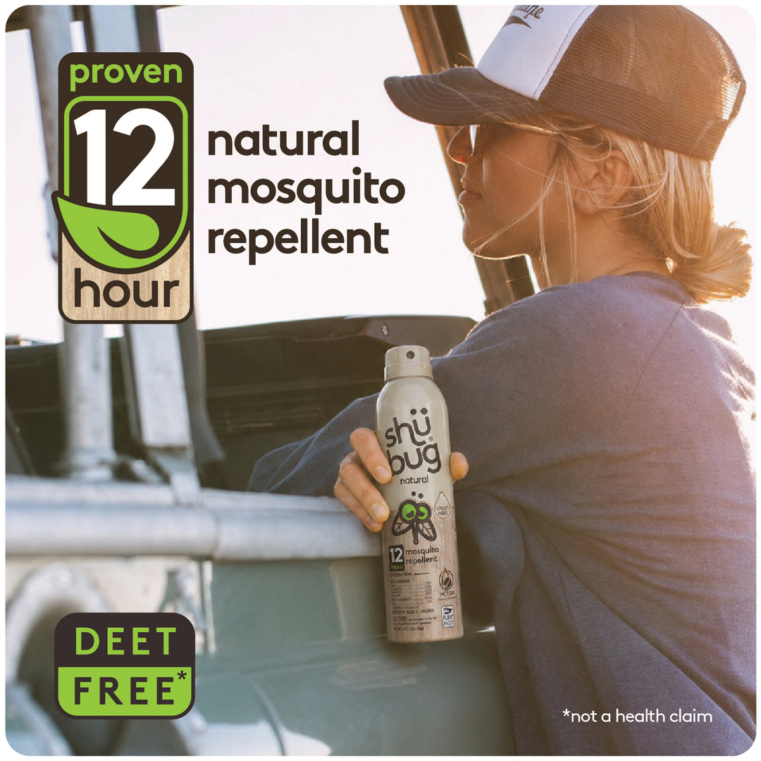 Shubug Natural, Clean Mist, 360 Spray, 6 oz., DEET FREE Insect Repellent