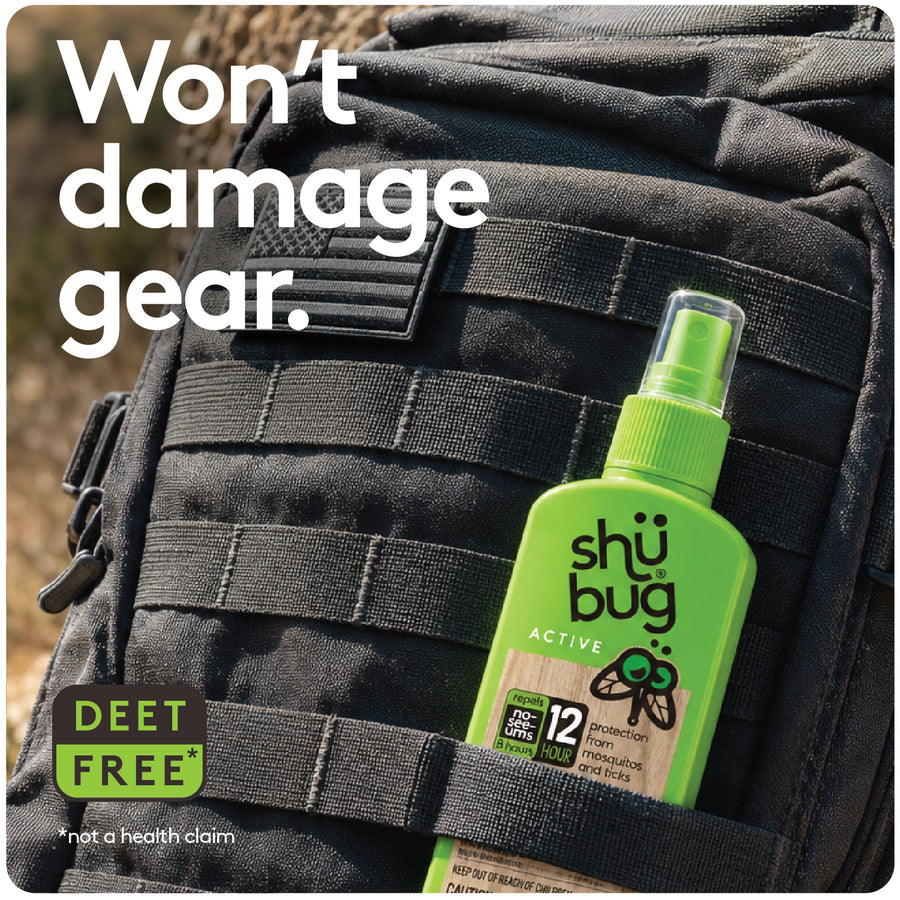 Shubug Active, Pump, 4 oz., DEET FREE Insect Repellent