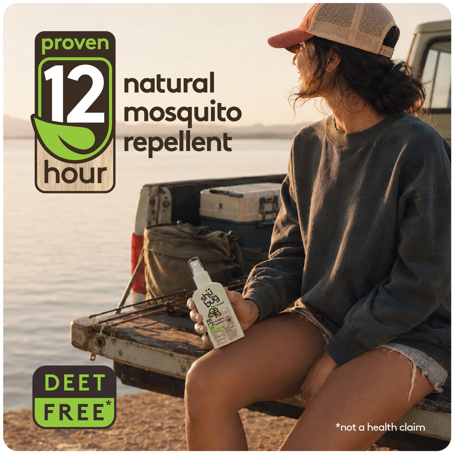 Shubug Natural Clean Mist, Pump, 4 oz., DEET FREE Insect Repellent